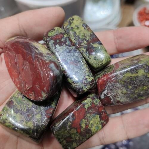 Dragon Blood Stone Tumbled Crystal Gemstone Cubes
