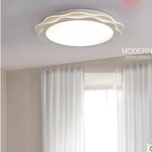 Bedroom lamp led ceiling lamp Simple modern creative thin romantic warm flower remote atmosphere Atmosphere living room lamp