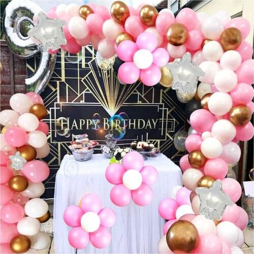 METABLE Balloons Arch Garland Kit 110PCS Purple Latex Balloons Gold Confetti Strip Set for Party Supplies Backdrop Decorations
