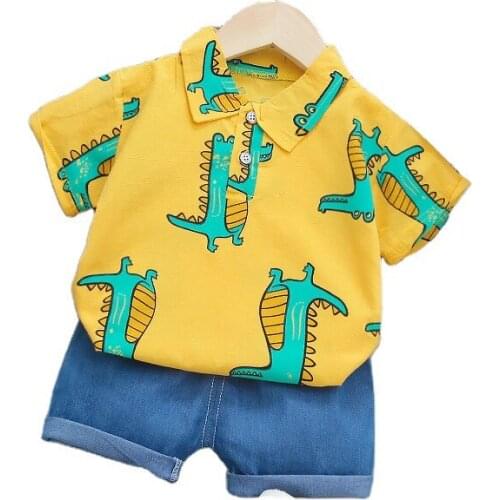 Infant Fashion Summer New Baby Boys Clothes Suit Children Cotton T Shirt Shorts 2Pcs/sets Toddler Casual Costume Kids Tracksuits