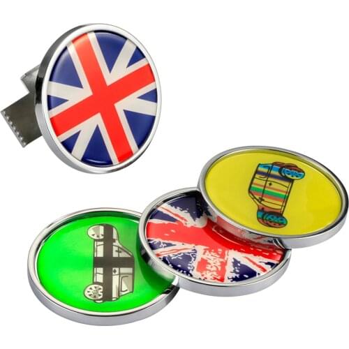 Car Styling Front Bumper Grille Emblem Badge 3D Sticker For Mini Cooper One S JCW R55 R56 R60 R61 F54 F55 F60 Car Accessories