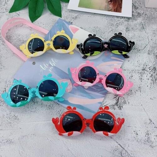 New lovely dolphins framework silicone sunglasses 11006 cartoon kids decorated boy girl glasses sunglasses