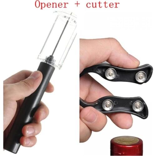 Red Wine Opener Air Pump Stainless Steel Pin Type Bottle Openers Kitchen Opening Cork Out Tools Bar Accessories Wine Cutter