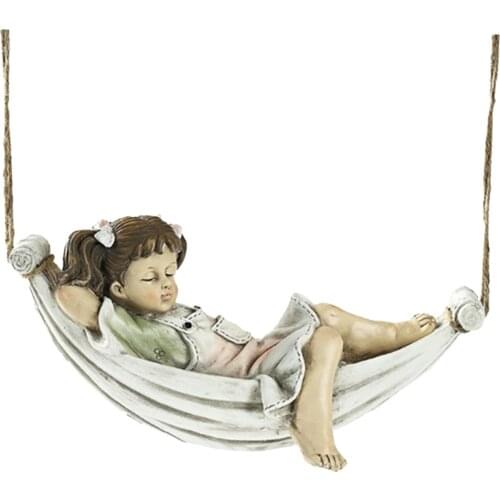 Tree Hanging Statue Lawn Outdoor Ornament Figurine Girls Window Hanger Craft