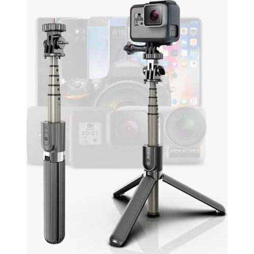 Phone Bluetooth Selfie Stick 3 In 1 Handheld Portable Extendable Monopod for IPhone 6S Samsung Huawei Mini Tripod with Mirror