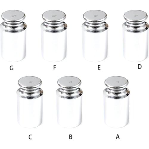 Calibration Weights Scale Calibration Weight 1/2/10/20/50/100/200g Stainless Steel Small Weight Scale Weights Silver