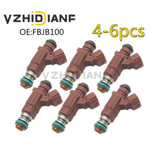 4-6x FBJB100 16600-5L300 FBJC100 16600-5L700 166005L30 Fuel Injector For Nissan N16 D22 Super Saloon Pickup Teana 1.8L 1.6L 1.3L