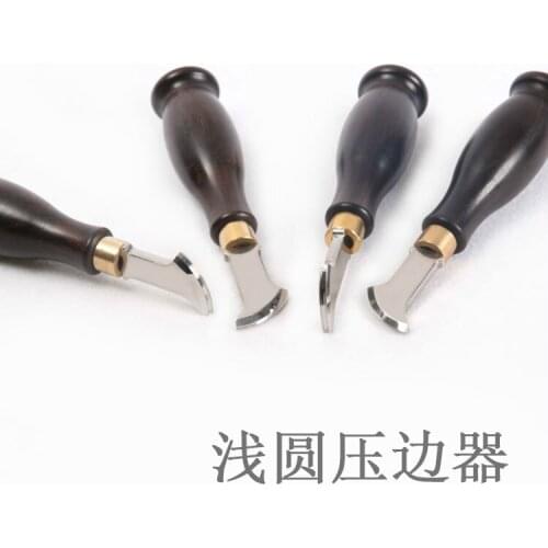 DIY Leather Craft Wire Feeder Slotting Device Pressing Edge Pressing Tool for Edge Shallow Circular Pressure Side Cut Diamond