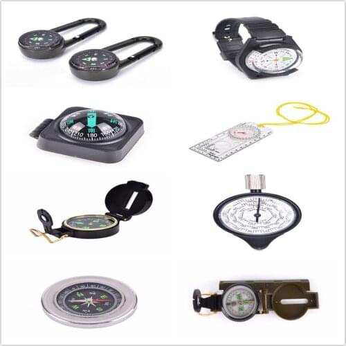 1PCS ABS Tactical Wrist Compass Ruler Special For Military Outdoor Watch Black Band Hiking Gear Compasses & GPS