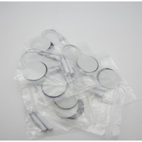 100PCS EMS Acupuncture Slimming Paster Digital Therapy Massager Round 30mm Electrode Pads 3cm Non-Woven