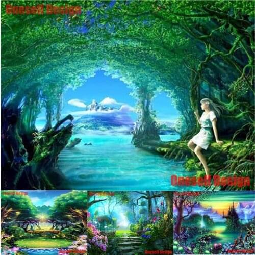 2019 diy diamond painting magic landscape diy diamond mosaic sale beautiful landscape diy diamond embroidery full square/round