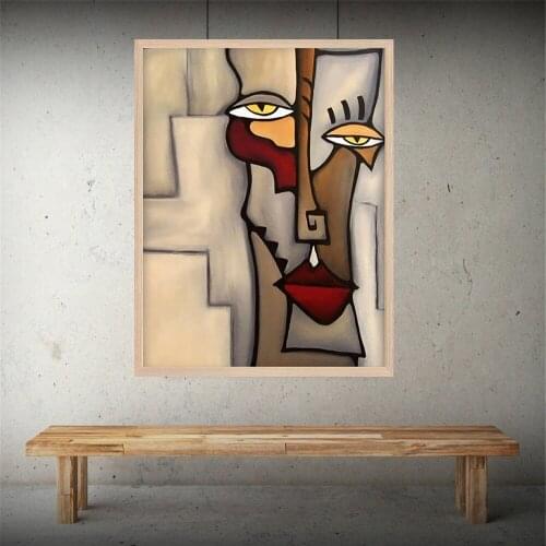 Picasso Abstract Figures Poster Blending In Face Wall Art Picture Prints Canvas Painting Living Room Decoration Home Decor