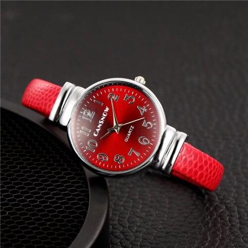 New Fashion Watches Women Leather Quartz Ladies Watch Dress Luxury Bracelet Wristwatches Simple Woman Clock Zegarek Reloj Mujer