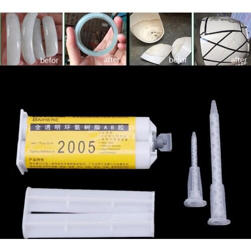 Epoxy Resign Liquid Glue AB Touch Adhesive Super Strong Fabric Repair Tool Glass