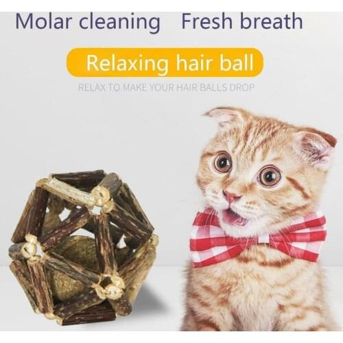 Catnip Toys Ball Sticks Organic Natural Silver vine Pet Cat Supply Individuality Leisure Practical Delicate convenient