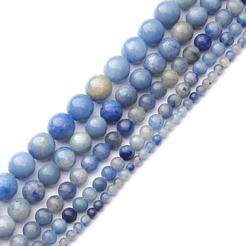 Jingying round Blue Dongling round Beads Suitable for Manual DIY Bracelet Necklace Jewelry Accessories Materials jewelry
