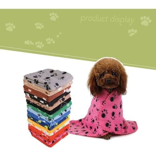 Various Printed Comfort Bed Blankets Winter Warm Dog Bed Soft Fleece Pet Blanket Cat Beds Mat Dog Supplies