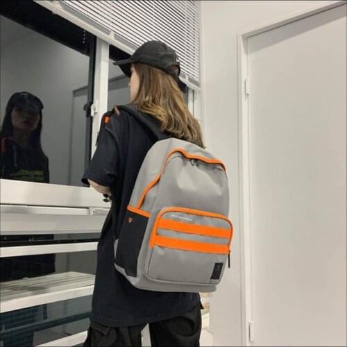 Oxford Backpack Fashion Contrast Color New Backpack Campus College Students Cool Couple School Bag Men And Women Casual Style