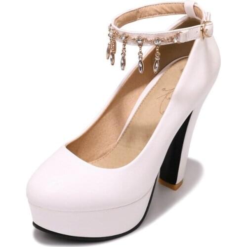 In the spring and autumn of 2018 with round head high waterproof platform shoes cingulate 30 to 45 yards shoes 18320