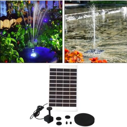Solar Fountain Garden Waterfall Fountain Pool Pond Bird Bath Solar Panel Powered Fountain for Bird Bath, Swimming Pool