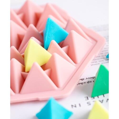 Multi-hole Triangular Silicone Soap Mold DIY Handmade Soap Molds for Soap Making Food Grade Silicone Fondant Cake Chocolate Mold