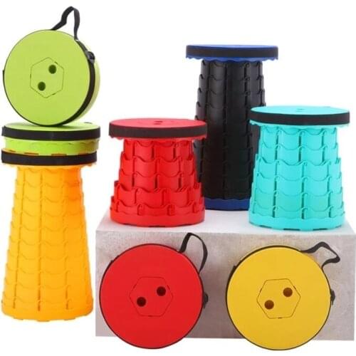 Outdoor Furniture Retractable Stool Chairs Portable Stool Lounge Folding Chair Camping Stool Foldable Convenient Fishing Chair