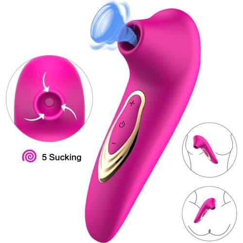 Female Sucking Vibrator Powerful Clitoris Nipple Blowjob Stimulator Massage Vibrators G spot Masturbator Sex Toys for Women