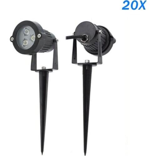 20X 220V 110V Outdoor LED Garden Lawn Light 3W 5W Landscape Lamp Spike Waterproof 12V Path Bulb Warm White Green Spot Lights
