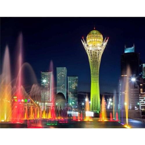 City night scene 5D diamond painting cross stitch diamond embroidery landscape painting diamond mosaic home decoration BY440