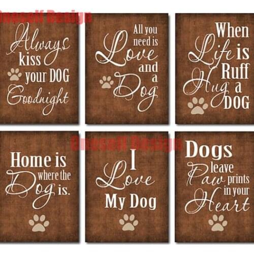 5d diamond painting full home is my dog diy diamond embroidery sale panda 5d diamond art kit decoration home wall sticker