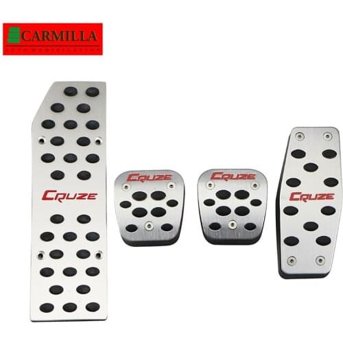 Carmilla Aluminum Alloy Car Pedals for Chevrolet Cruze Sedan Hatchback 2009 - 2015 Rest Pedal Cover Gas Brake Pedale Covers