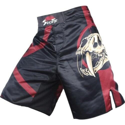 Black and white ink personalized sports training and competition without rules boxer shorts muay thai clothing mma sanda