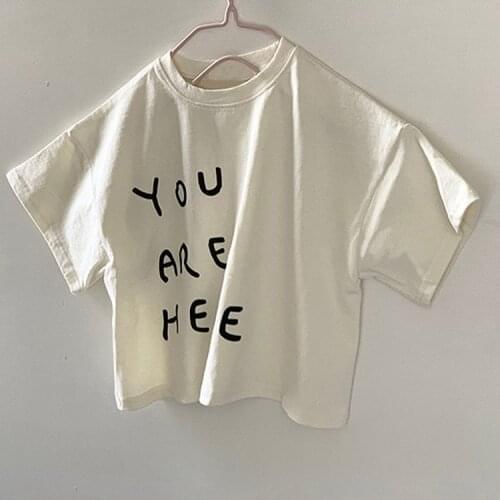 Children 2021 Summer New Fashion Clothes Casual Soft O-Neck Simple Girls and Boys Cotton Short Sleeve T-shirt