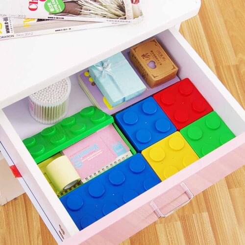 Storage Brick DIY Stackable Storage Box Building Block Storage Container Rectangle Square