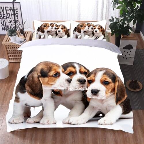 3D Printed Cute Dog Pet Bedding Set 2-3 Panda Animals Covered Pillow Bedroom Decoration Boys & Girls Home Textile Knitwear