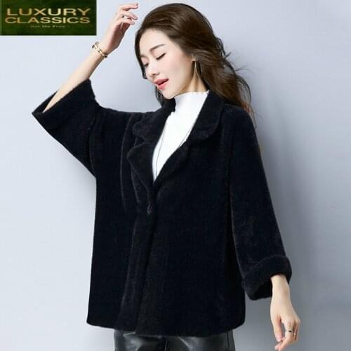 Jacket Korean 2021 Fashion Autumn Knitted Plus Size Women Coat Winter Clothes Short Ladies Coats Casaco Feminino LWL758