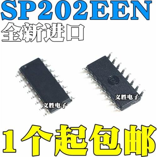 New and original SP202EEN SOP16 RS232 Transceiver chip SP202 Digital signal processing chip IC, USB transfer 232 serial port, li