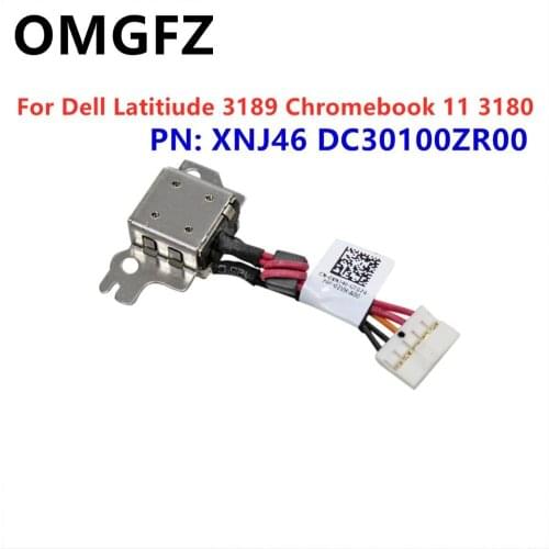 NEW DC Jack Cable For Dell Latitiude 3189 Chromebook 11 3180 XNJ46 DC30100ZR00