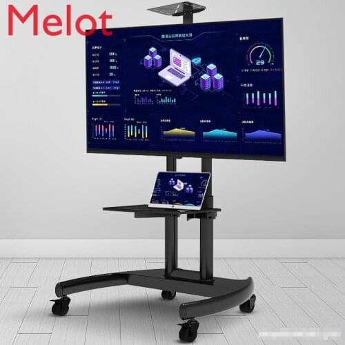 LCD Display Movable TV Bracket Floor Rack 32/55/65-Inch All-in-One Trolley