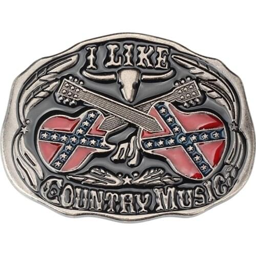 Guitar belt buckle country music buckle handmade waistband Components