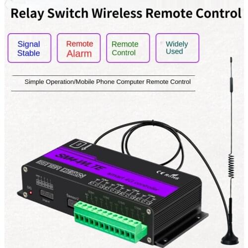 4G GSM Temperature and humidity sensor Relay Switch Wireless Remote Control Door Access Door Opener by phone Call /SMS/ APP /PC