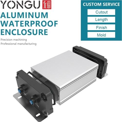 Waterproof Enclosure IP67 aluminum extruded housing environment monitoring durable 100*50mm length can be customized