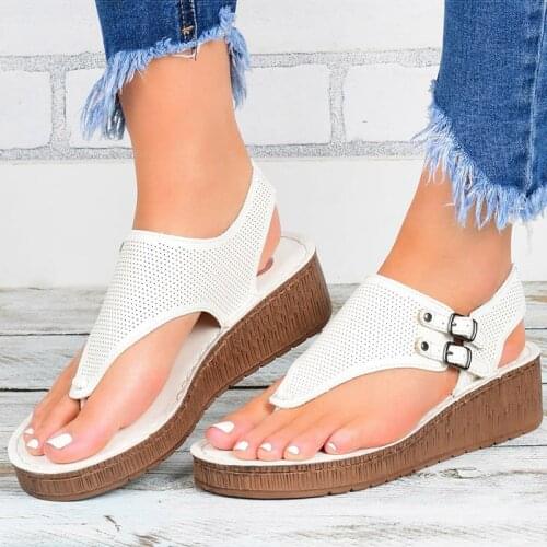Women Sandals 2020 Summer Shoes Women Platform Sandals Chaussure Femme Wedges Shoes Flip Flops Woman Wedge Heels Sandalias