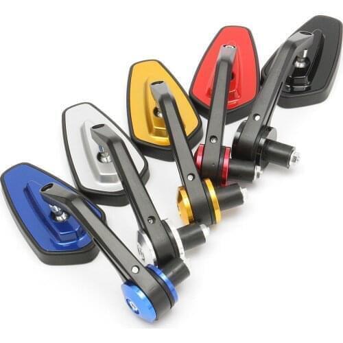 1Pair Motorcycle bicycle Tricycle Handle Bar Rearview Side Mirrors Fit for Ducati Honda Yamaha KTM