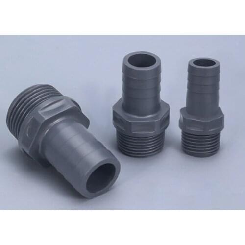 1PCS 1/2" 3/4" 1" Male Thread To 16-25mm Pagoda Connector Soft Water Pipe Connector UPVC Fittings Irrigation Hose Parts