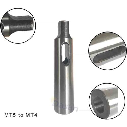 Adapter MT5 to MT4 1PC Morse Taper Sleeve Adapter Spindle Morse Taper Reducing Drill Sleeve for Lathe Milling