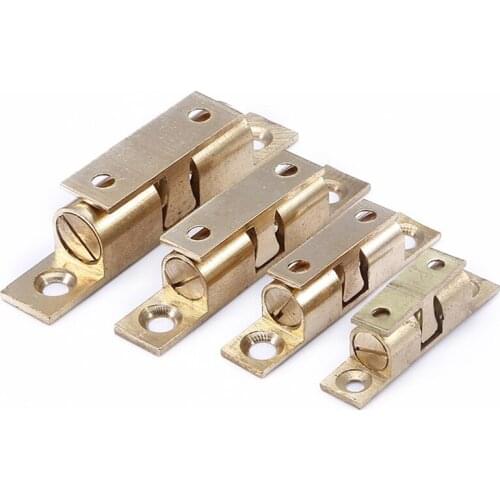 2 Set Copper Double Ball Latch Clip Lock Cabinet Door Catches Beads Hardware Accessories TUE88