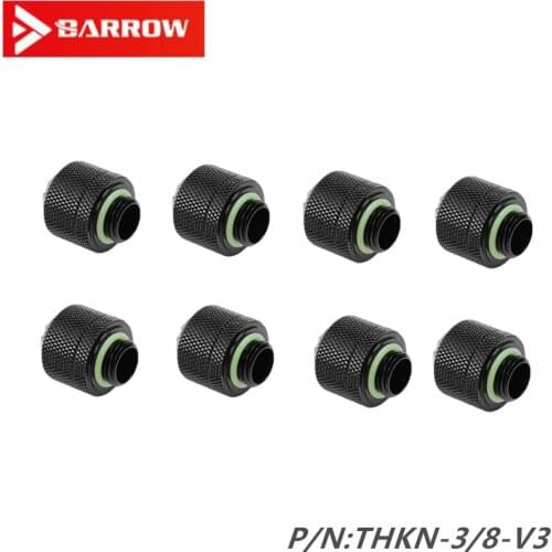 8PCS Barrow three-point (3/8") thick tube inner diameter: 9.5MM outer diameter 16MM hand-tightened connector THKN-3/8-V3