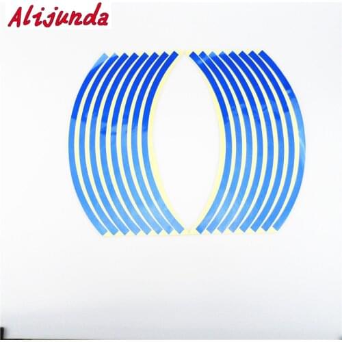 Car styling 15-18 inch Wheel Rim Stripe Reflective Sticker for Chevrolet Cruze TRAX Aveo Sonic Lova Sail EPICA Captiva Malibu