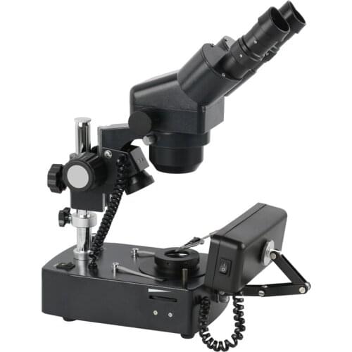 10X-40X Zoom Magnification Stereo Binocular Microscope Professional Jewelry Working LED Illuminator Microscopio